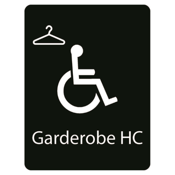 Taktile skilt – Garderobe HC