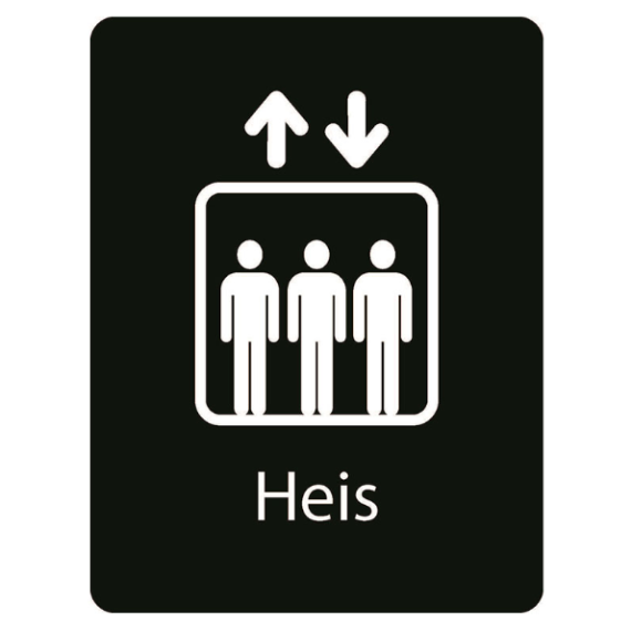 Taktile skilt – Heis