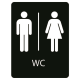 Taktile skilt – WC (Herrer – Damer)