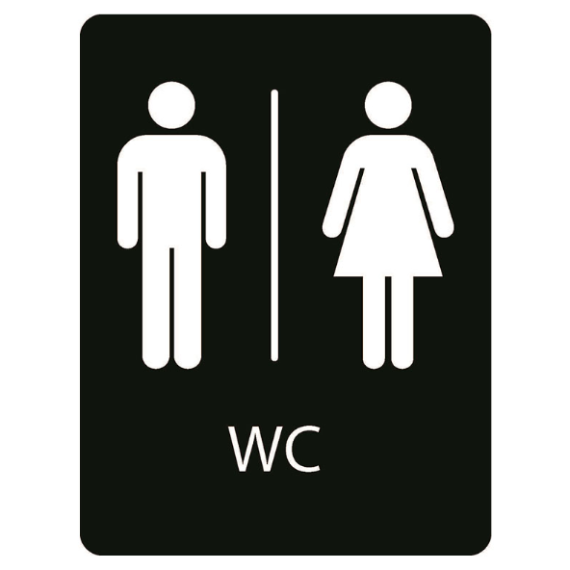 Taktile skilt – WC (Herrer – Damer)