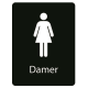 Taktile skilt – WC Damer