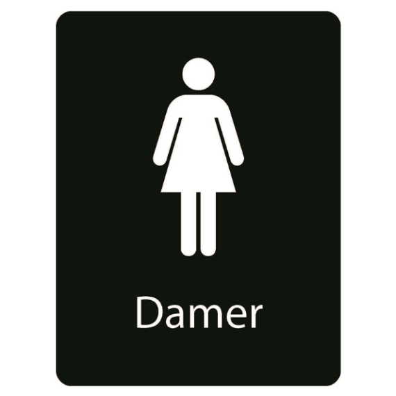 Taktile skilt – WC Damer