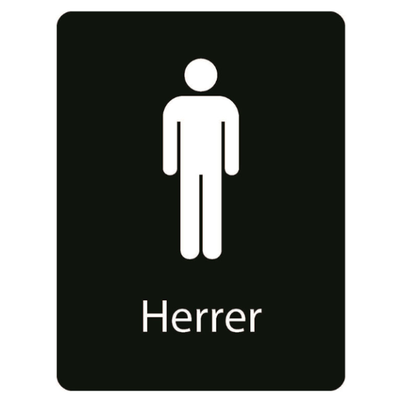 Taktile skilt – WC Herrer
