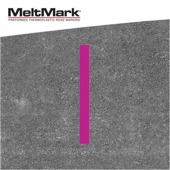 Montert Linje 10x100cm violet