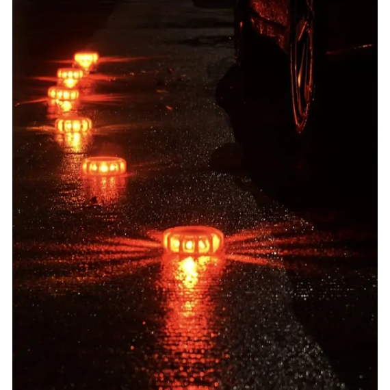 LED-lyspuck, orange