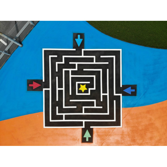 MeltMark Labyrint 550x550cm les beskrivelse
