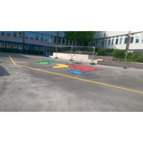 MeltMark Sju kontinenter 500x800cm