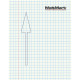 MeltMark Pil rett 400cm hvit