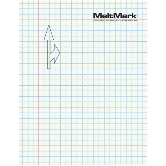 MeltMark Sykkelpil rett/høyre 160cm hvit