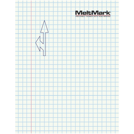 MeltMark Sykkelpil rett/venstre 160cm hvit