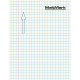 MeltMark Sykkelpil rett 160x35cm hvit