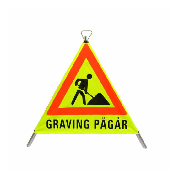 Foldeskilt 110 "GRAVING PÅGÅR" FGG