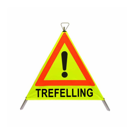 Foldeskilt 156 "TREFELLING" FGG