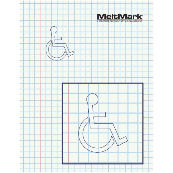 MeltMark HC symbol 120cm hvit gml utf.