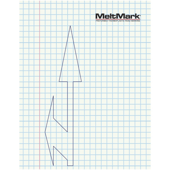 MeltMark Kombinasjonspil rett/venstre 500cm hvit