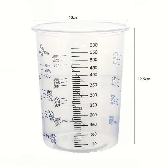 Måle- og blande kopp 600ml