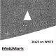 MeltMark Haitenner/vikeprikker 30x25cm hvit