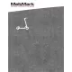 MeltMark Elsykkelparkering 100cm hvit