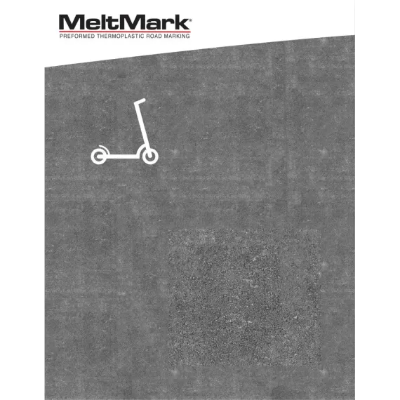 Montert Elsykkelparkering 100cm hvit
