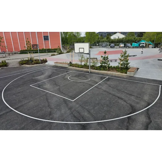 Street Basket 3 mot 3, hvit