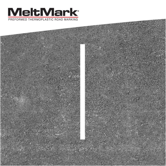 MeltMark Linje 5x100cm hvit