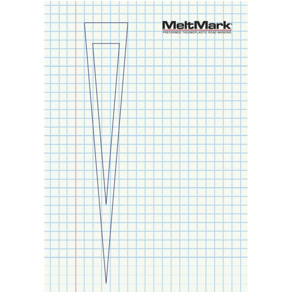Meltmark Vikesymbol 600cm hvit