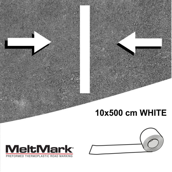 MeltMark Rull 10x500cm hvit