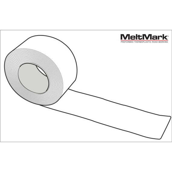 MeltMark Rull 10x500cm hvit