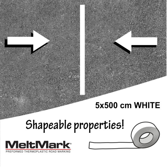 MeltMark Rull 5x500cm hvit shapeable