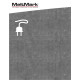 MeltMark Ladesymbol elbil 113x100cm hvit
