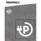 MeltMark Ladesymbol 100x112cm hvit