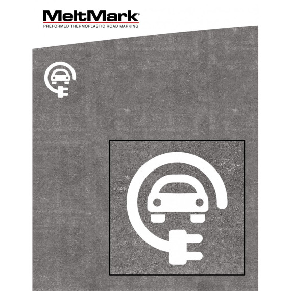 MeltMark Ladesymbol 112x100cm hvit
