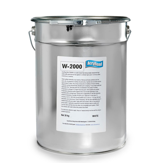 AcryRoad W-2000 30kg hvit