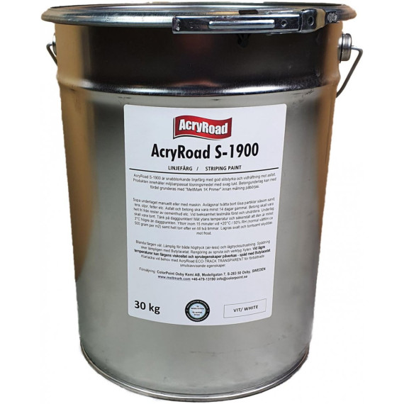AcryRoad S-1900 30kg hvit