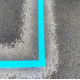 Montert Kongespill 400x400cm Wasserblau