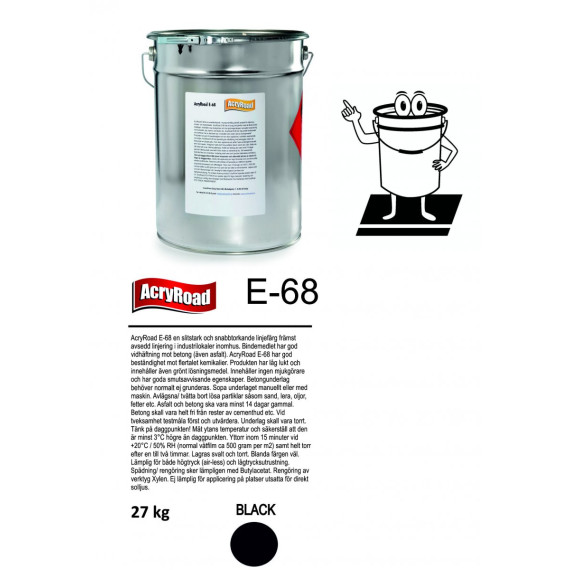 AcryRoad E-68 27kg svart