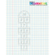 Montert Paradis med siffer 435x130cm