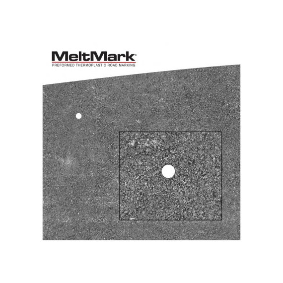 Meltmark Kontrastprikk Ø5cm hvit