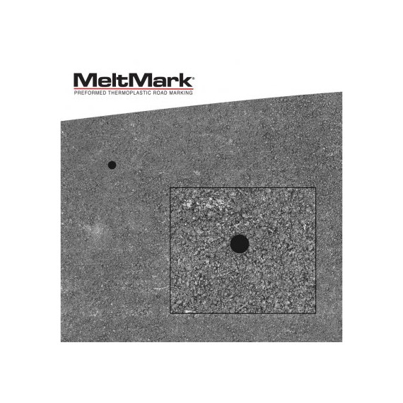 Meltmark Kontrastprikk Ø5cm svart