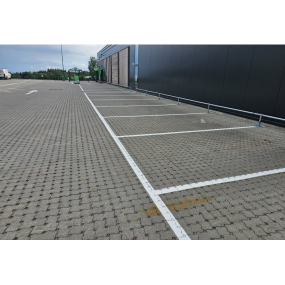 Vegmerkemaling hvit 10cm linjebredde