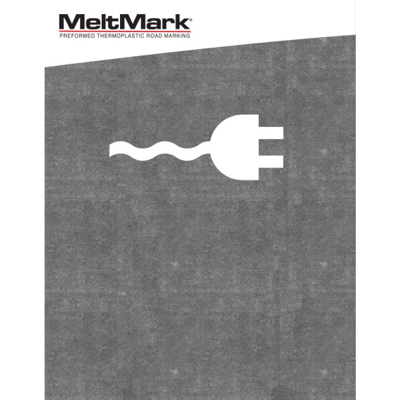 MeltMark Ladesymbol 100x265cm hvit