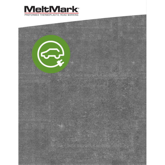 MeltMark Ladesymbol A Ø140cm hvit/grønn
