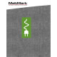 MeltMark Ladesymbol 220x100cm hvit/grønn