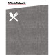 MeltMark Skje&gaffel 100x100cm hvit