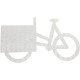 MeltMark Lastesykkel parkering 57x100cm hvit