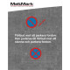 MeltMark P-forbudt/stopp forbudt 100cm blå/rød
