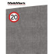MeltMark Hastighet 20 Ø120cm hvit/svart/rød