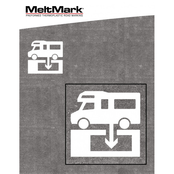 MeltMark Bobil symbol 174x184cm hvit