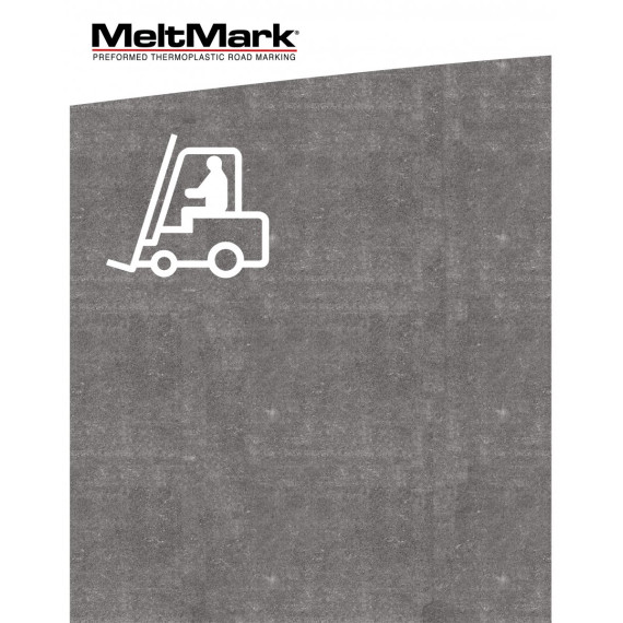 MeltMark Truck symbol 140x158m hvit