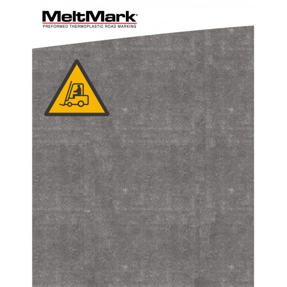 MeltMark Truck symbol 120x138cm svart/gul